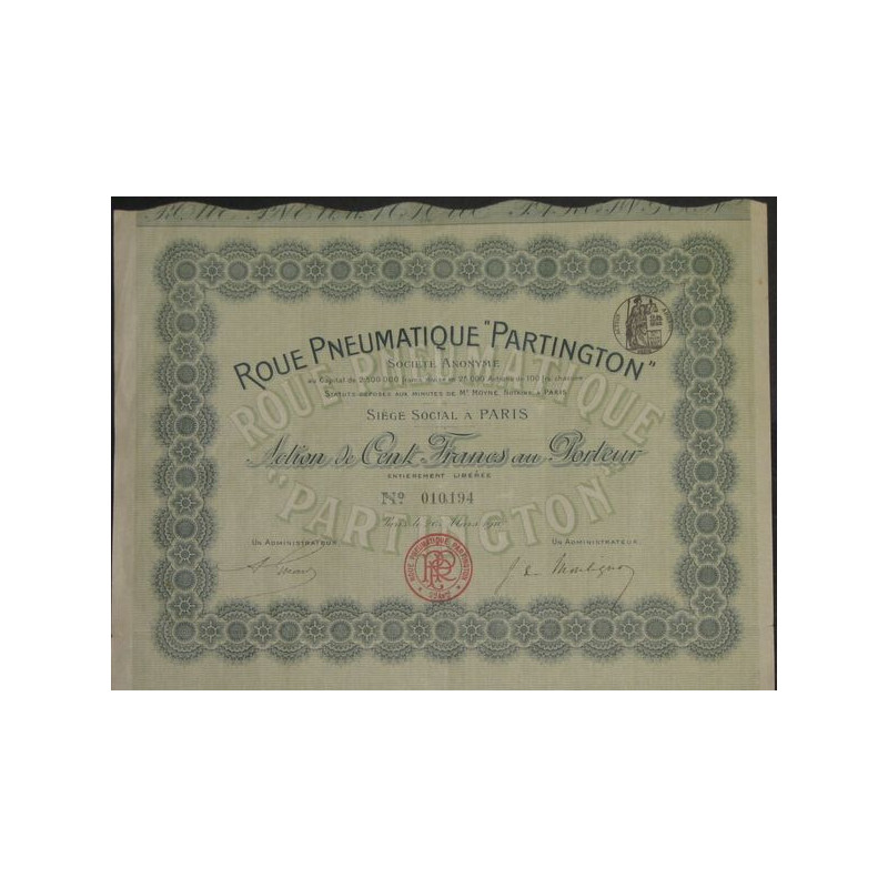 Roue Pneumatique "Partington"