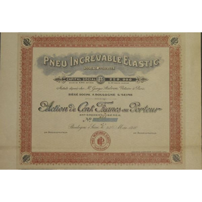 Pneu Increvable Elastic