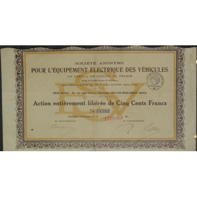 S.A. pour l'Equipement Electrique des Véhicules