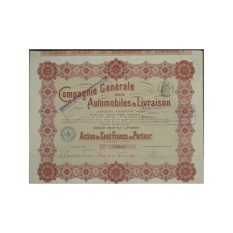Cie Gale des Automobiles de Livraison (1914)