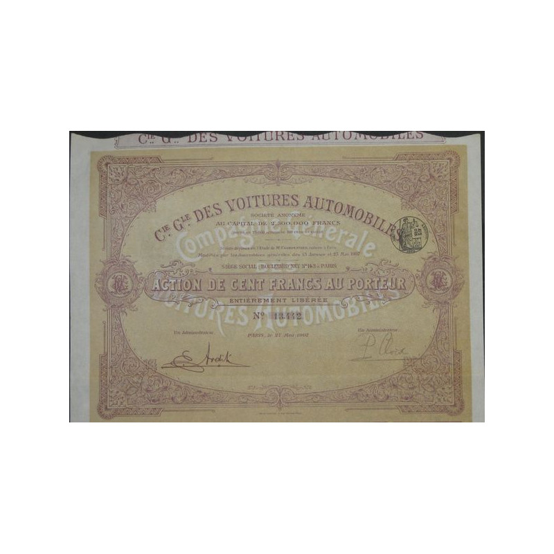 Cie Gale des Voitures Automobiles