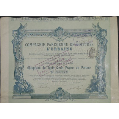 Cie Parisienne de Voitures l'Urbaine (Obl)