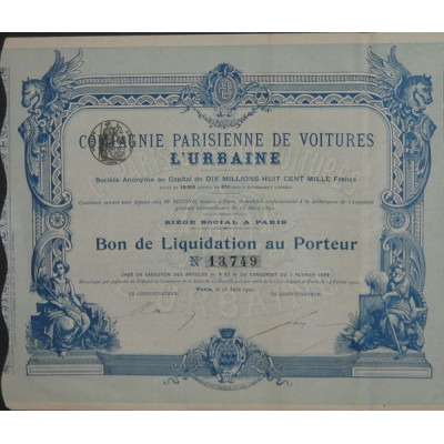 Cie Parisienne de Voitures l'Urbaine (BL)