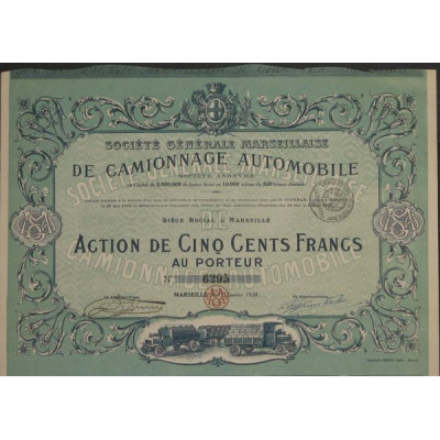 Sté Gale Marseillaise de Camionnage Automobile
