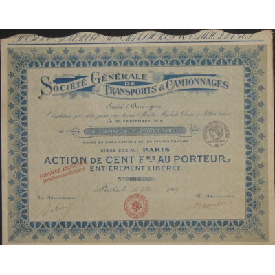 Sté Gale de Transports et Camionnages