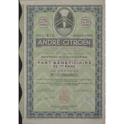 S.A. André Citroën (PB 1er rang)