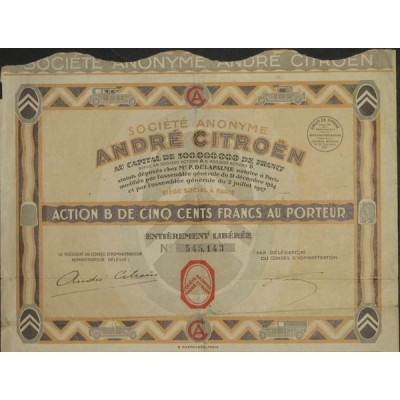 S.A. André Citroën (Act B 500 F)