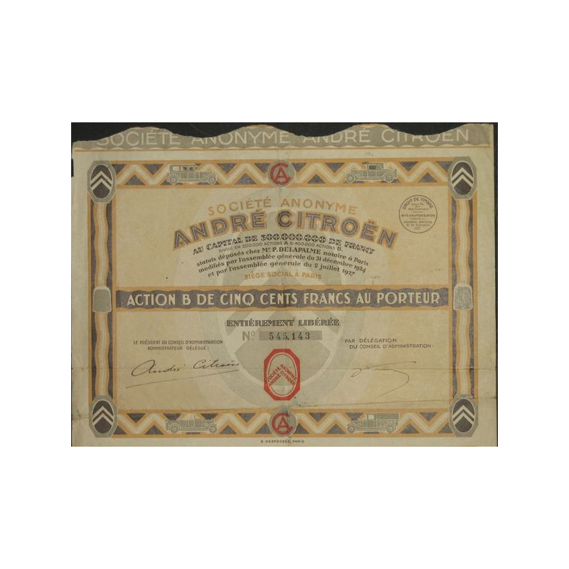 S.A. André Citroën (Act B 500 F)