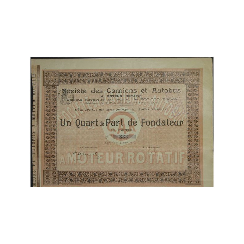 Sté des Camions et Autobus à Moteur Rotatif