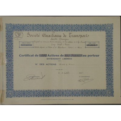 Sté Auxiliaire de Transports