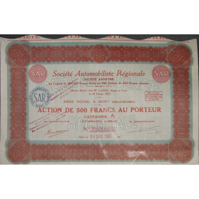 Sté Automobile Régionale SAR