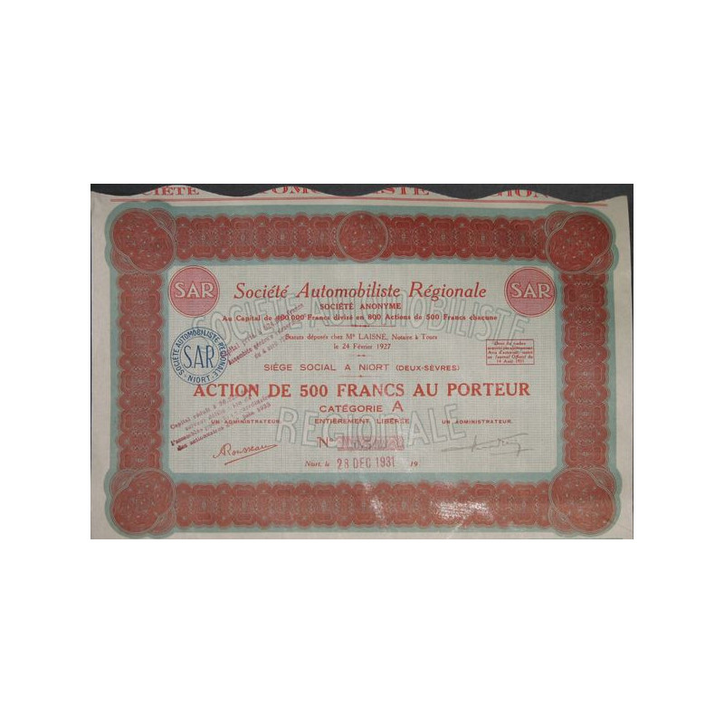 Sté Automobile Régionale SAR