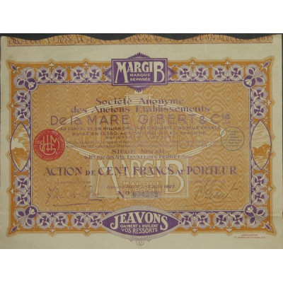 S.A. des Anc Ets De la Mare Gibert et Cie (1927)