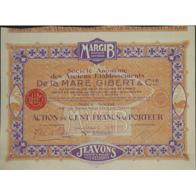S.A. des Anc Ets De la Mare Gibert et Cie (1929)