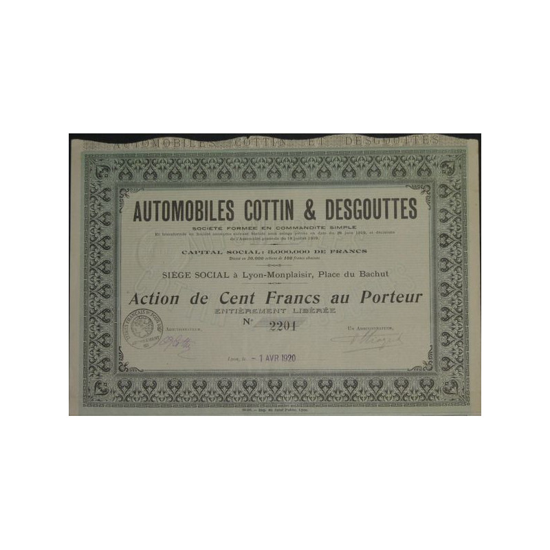 Automobiles Cottin et Desgouttes