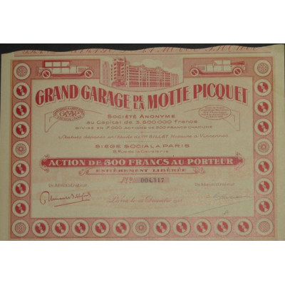 Grand Garage de la Motte Picquet