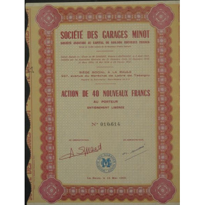 Sté des Garages Minot