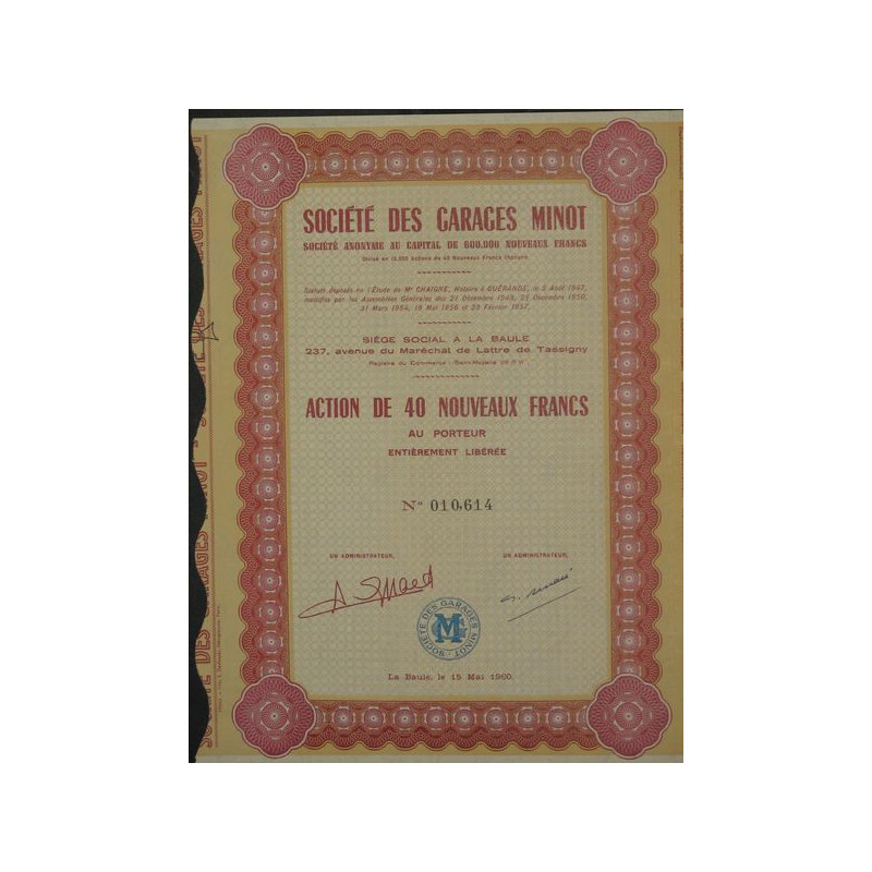 Sté des Garages Minot