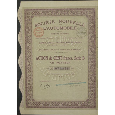 Sté Nlle pour l'Automobile