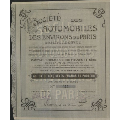 Sté des Automobiles des Environs de Paris