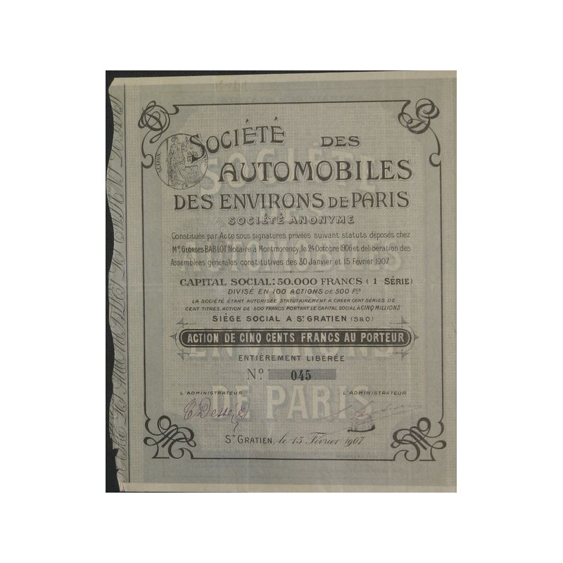 Sté des Automobiles des Environs de Paris