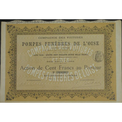 Cie des Voitures et des Pompes Funèbres de l'Oise