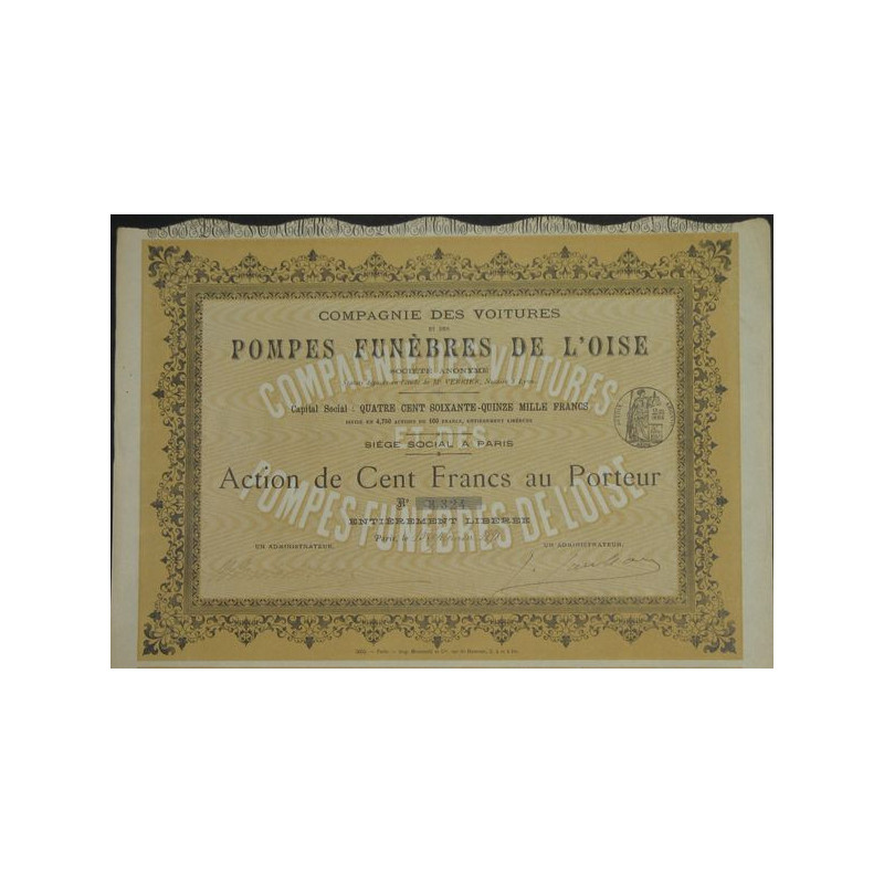 Cie des Voitures et des Pompes Funèbres de l'Oise