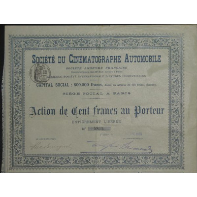 Sté du Cinématographe Automobile
