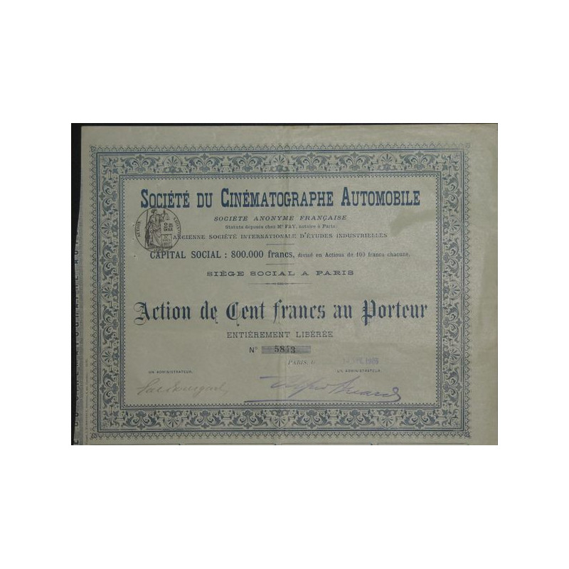 Sté du Cinématographe Automobile