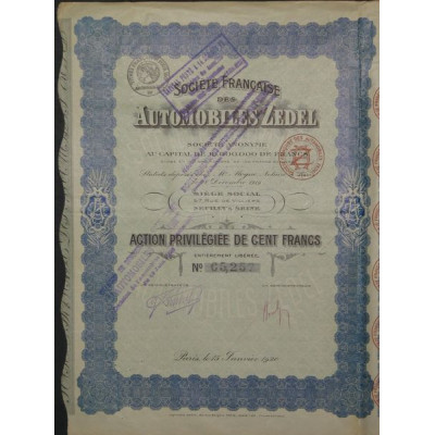 Sté Française des Automobiles Zedel
