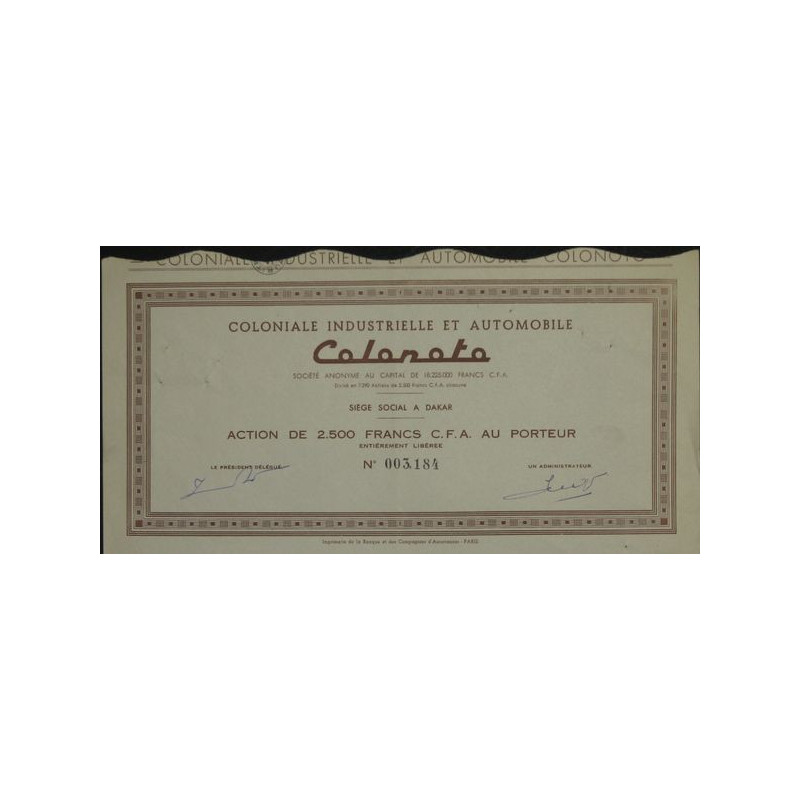 Coloniale Industrielle et Automobile Colonoto