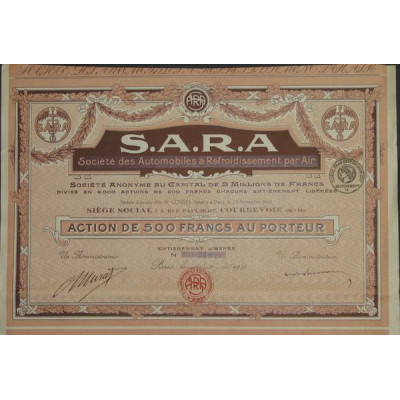 S.A.R.A. Sté des Automobiles à Refroidissement par Air