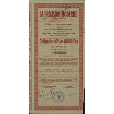 La Précision Moderne (Obl 6%)