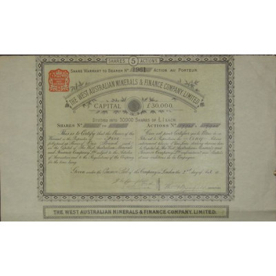 The West Australian Minerals and Finance Cy Ltd