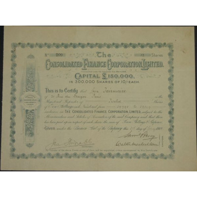 The Consolidated Finance Corporation Ltd