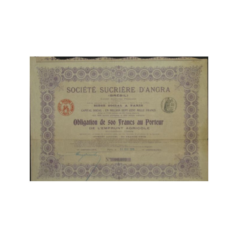 Sté Sucrière d'Angra