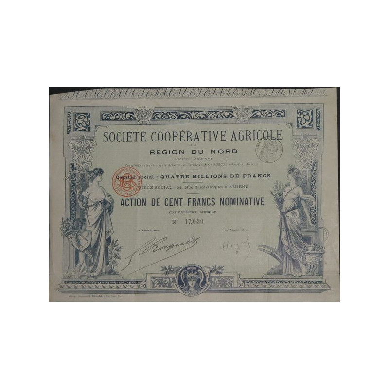 Sté Coopérative Agricole de la Région du Nord
