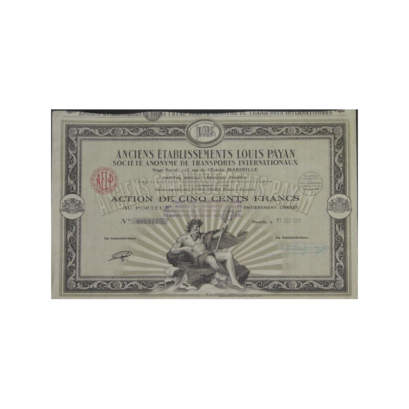 Anc Ets Louis Payan - Transports Internationaux