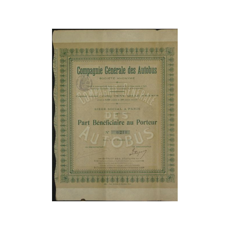 Cie Générale des Autobus (PB)