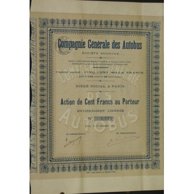 Cie Générale des Autobus (Act)