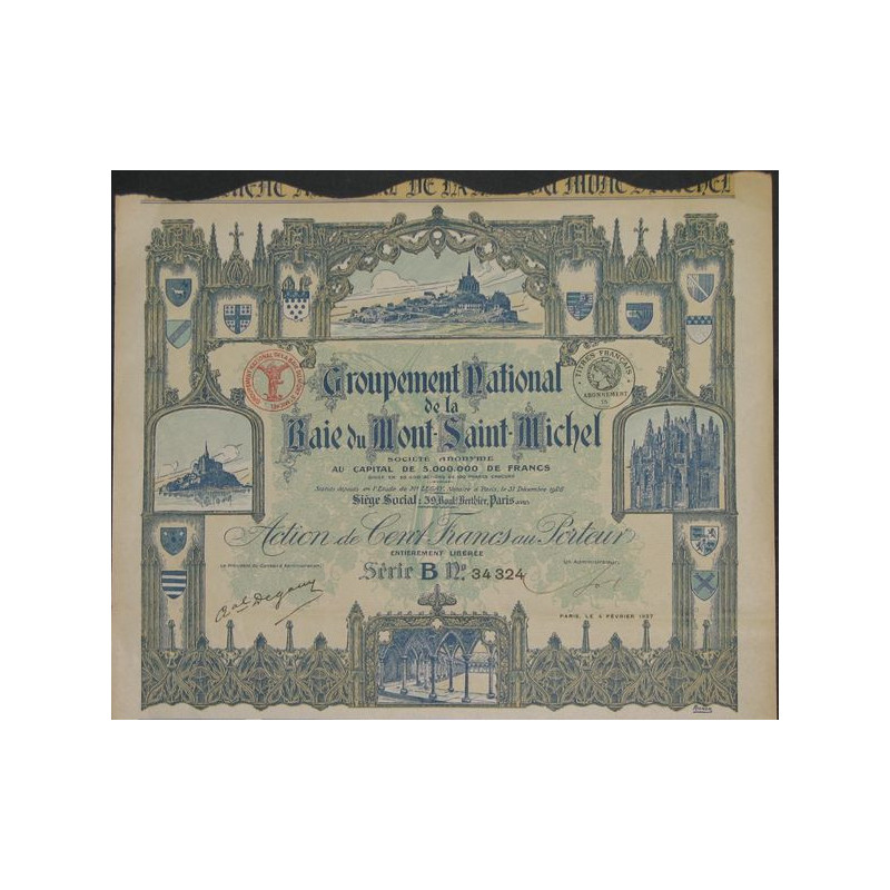 Groupement National de la Baie du Mont-Saint-Michel (Act 100 F)