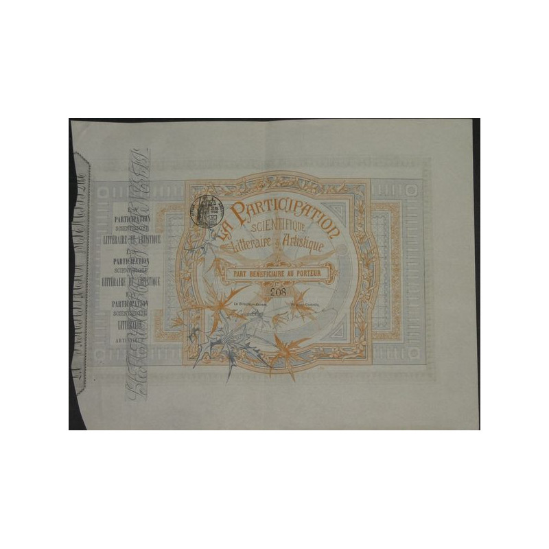 La Participation Scientifique Littéraire et Artistique