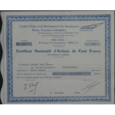 Sté d'Etudes et de Développement des Aéroglisseurs Marins Terrestres et Amphibies