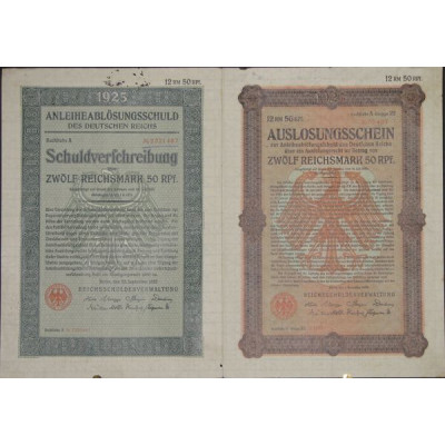 Anleiheablösungsschuld des Deutschen Reischs (12 Rm 50)