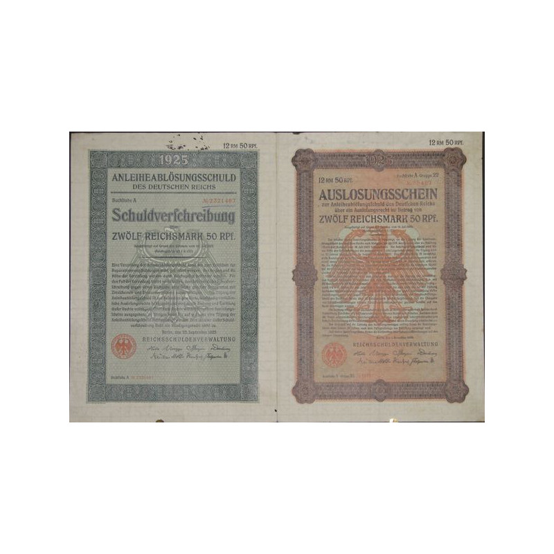 Anleiheablösungsschuld des Deutschen Reischs (12 Rm 50)