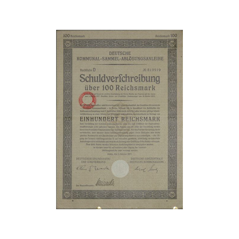 Deutsche Kommunal-Sammel-Ablösungsanleihe