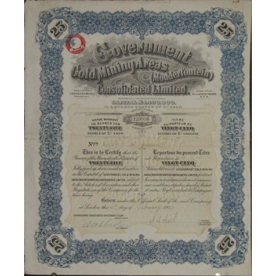 Government Gold Mining Areas (Modderfontein) Consolidated Ltd (25 Act)