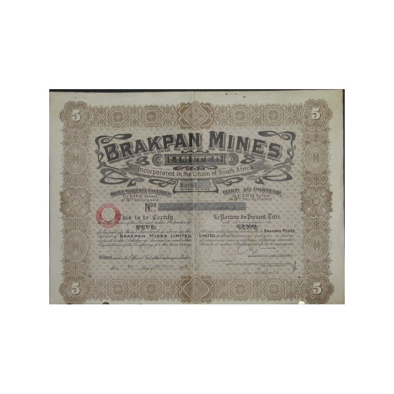 Brakpan Mines Ltd (5 Act)