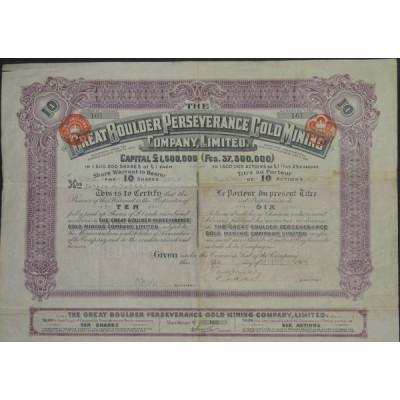 Great Boulder Perseverance Gold Mining Cy Ltd