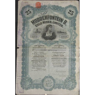 Modderfontein B. Gold Mines Ltd (25 Act)